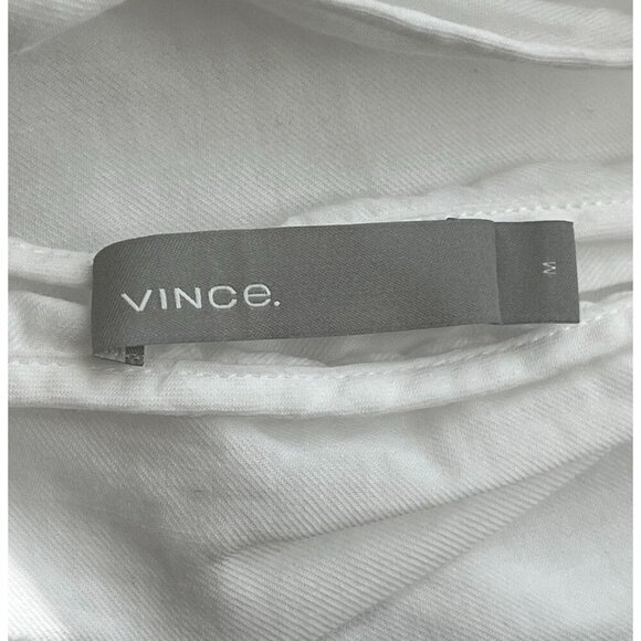 ✨ Vince White Italian Cotton Twist Halter Midi Dress Size M Excellent Condition - Picture 12 of 15